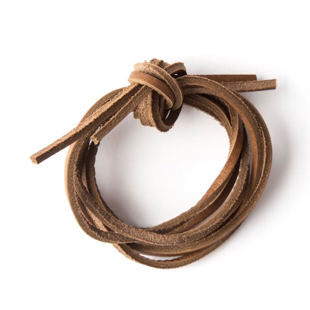 Line of Trade Brown Leather Shoe Laces 40” NWT